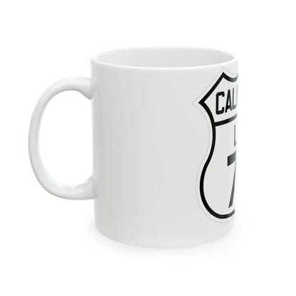 US 70 California 1926 (California) (Road Sign) White Coffee Mug - Go Mug Yourself