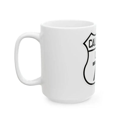 US 70 California 1926 (California) (Road Sign) White Coffee Mug - Go Mug Yourself