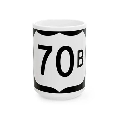 US 70B (Arkansas) (Road Sign) White Coffee Mug 15oz - Go Mug Yourself