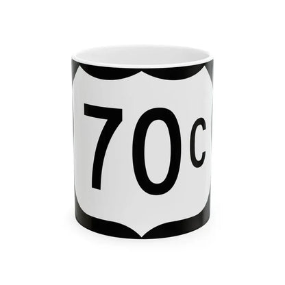 US 70C (Arkansas) (Road Sign) White Coffee Mug 11oz - Go Mug Yourself