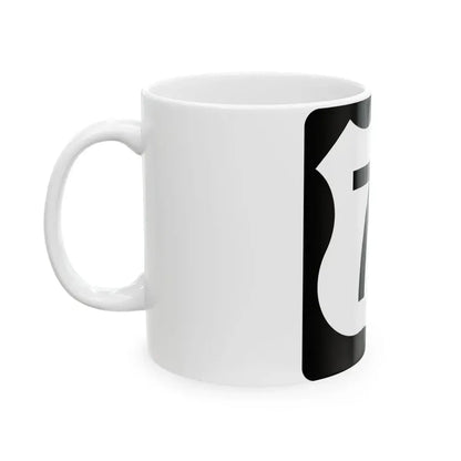 US 71 IA (Iowa) (Road Sign) White Coffee Mug - Go Mug Yourself