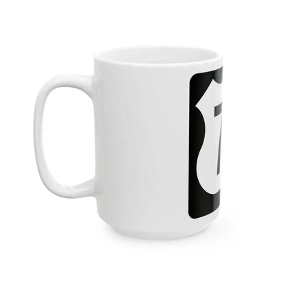 US 71 IA (Iowa) (Road Sign) White Coffee Mug - Go Mug Yourself