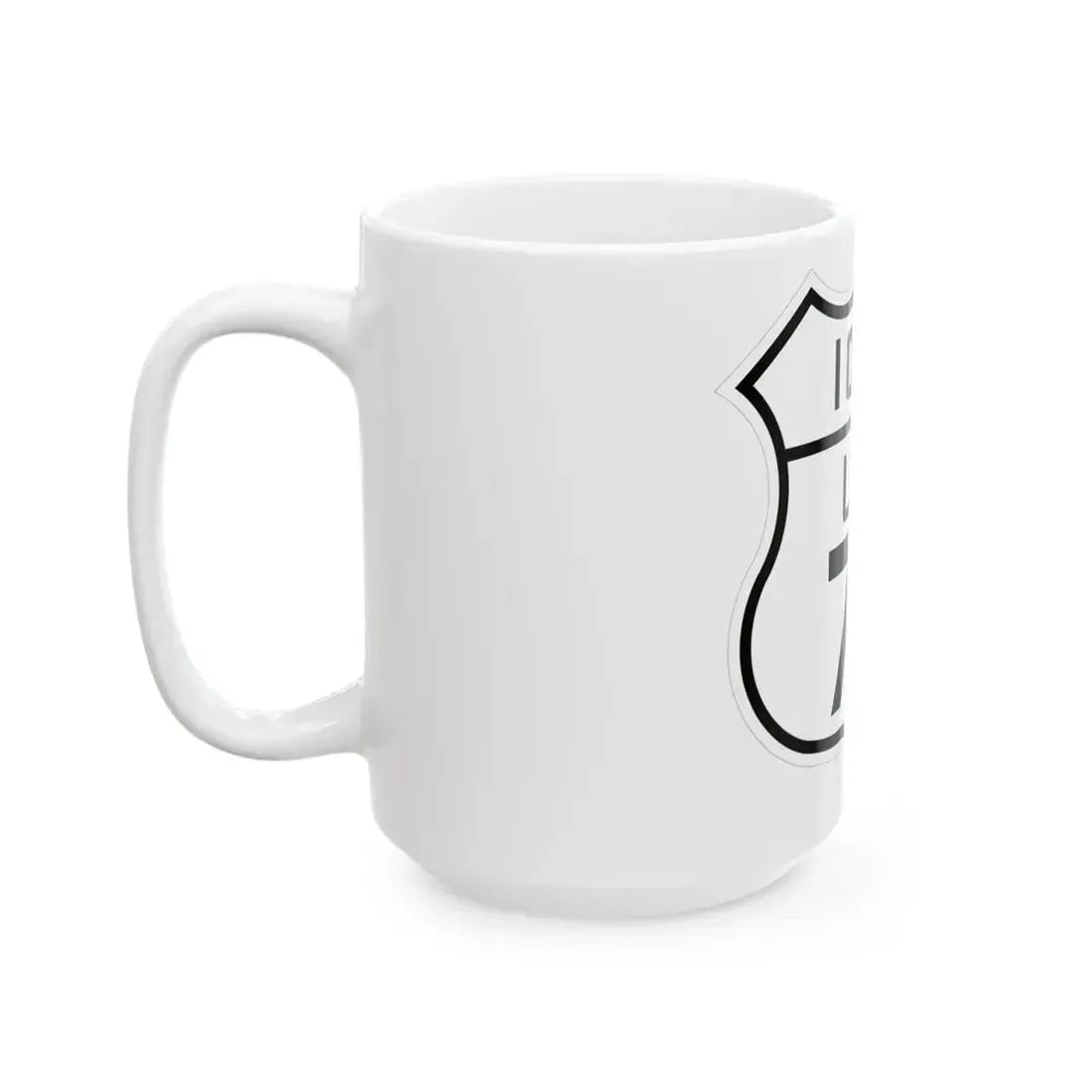 US 71 Iowa 1926 (Iowa) (Road Sign) White Coffee Mug - Go Mug Yourself