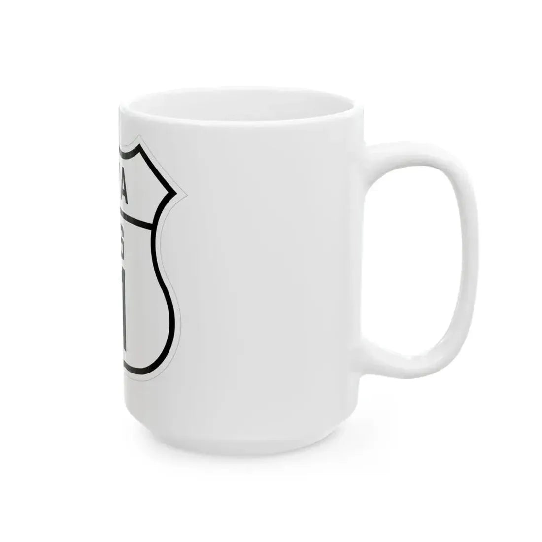 US 71 Iowa 1926 (Iowa) (Road Sign) White Coffee Mug - Go Mug Yourself