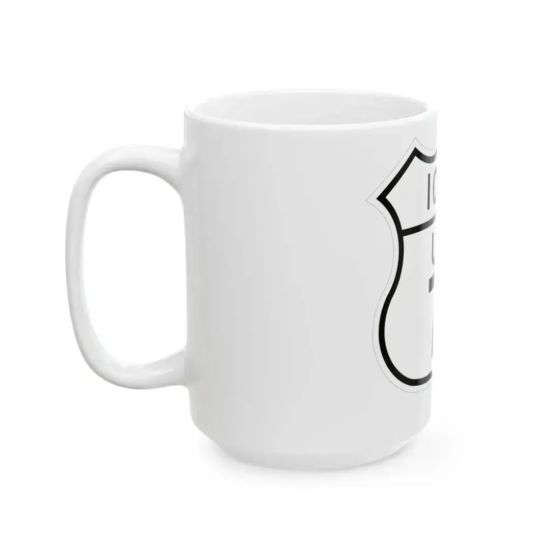 US 71 Iowa 1948 (Iowa) (Road Sign) White Coffee Mug - Go Mug Yourself