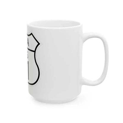 US 71 Iowa 1948 (Iowa) (Road Sign) White Coffee Mug - Go Mug Yourself