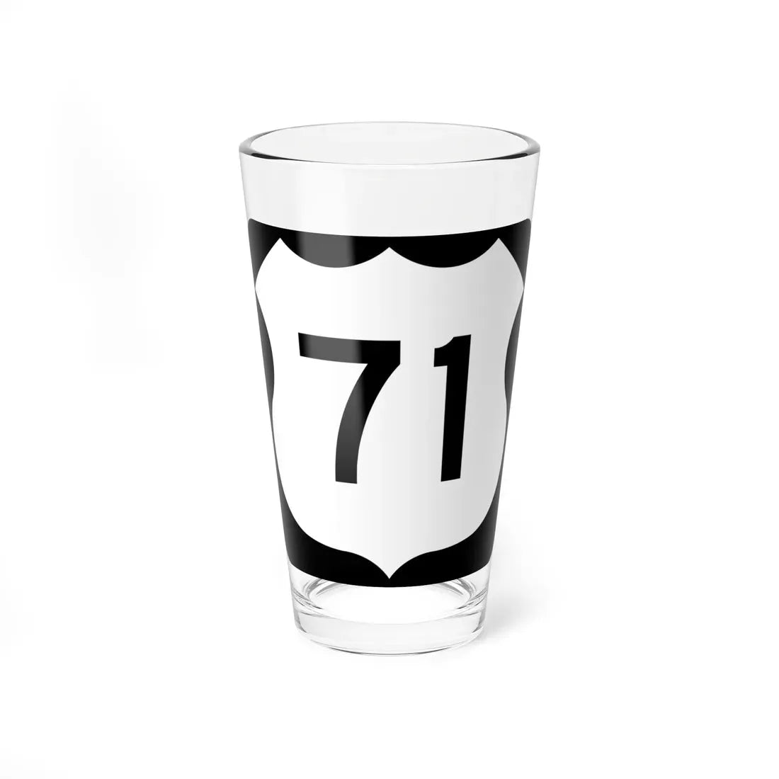 US 71 MN 1961 (Minnesota) (Road Sign) Pint Glass 16oz 16oz - Go Mug Yourself