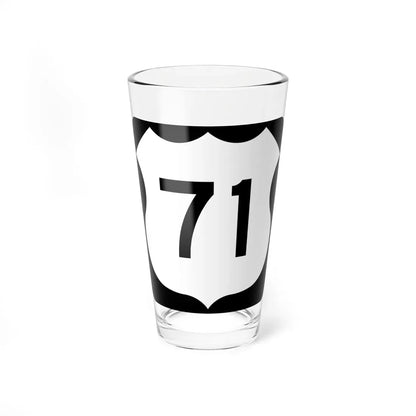 US 71 MN 1961 (Minnesota) (Road Sign) Pint Glass 16oz 16oz - Go Mug Yourself