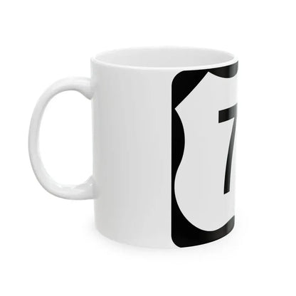 US 71B (Arkansas) (Road Sign) White Coffee Mug - Go Mug Yourself