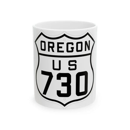 US 730 Oregon 1926 (Oregon) (Road Sign) White Coffee Mug 11oz - Go Mug Yourself