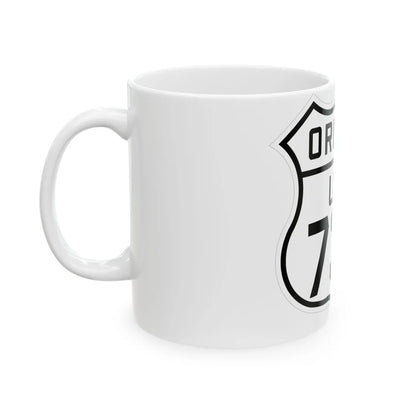 US 730 Oregon 1926 (Oregon) (Road Sign) White Coffee Mug - Go Mug Yourself