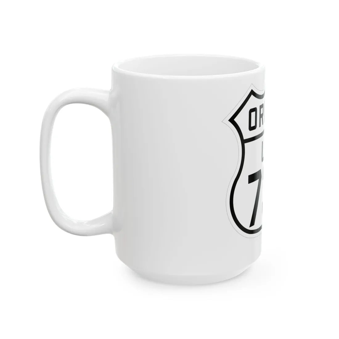 US 730 Oregon 1926 (Oregon) (Road Sign) White Coffee Mug - Go Mug Yourself