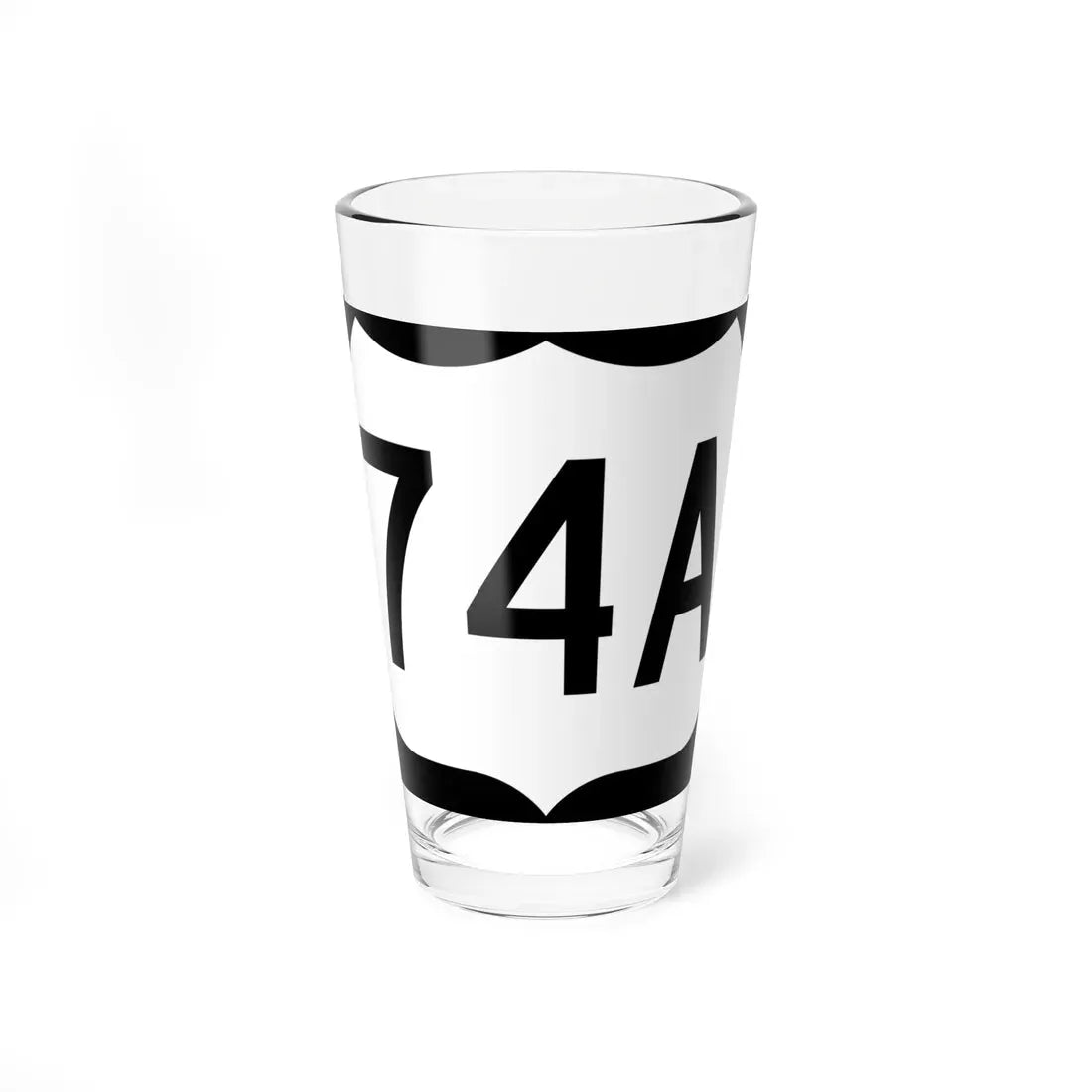 US 74A (North Carolina) (Road Sign) Pint Glass 16oz 16oz - Go Mug Yourself