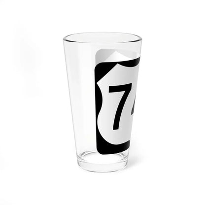 US 74A (North Carolina) (Road Sign) Pint Glass 16oz - Go Mug Yourself