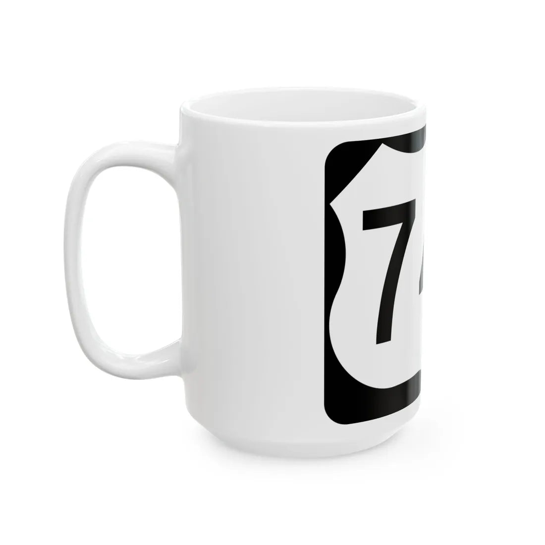 US 74A (North Carolina) (Road Sign) White Coffee Mug - Go Mug Yourself