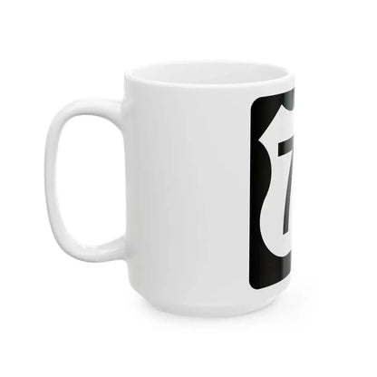 US 75 IA (Iowa) (Road Sign) White Coffee Mug - Go Mug Yourself