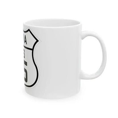 US 75 Iowa 1926 (Iowa) (Road Sign) White Coffee Mug - Go Mug Yourself