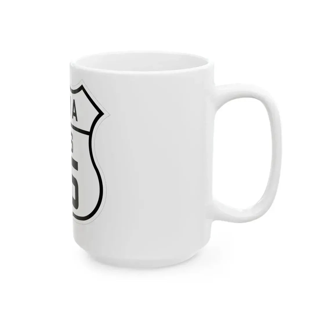 US 75 Iowa 1926 (Iowa) (Road Sign) White Coffee Mug - Go Mug Yourself