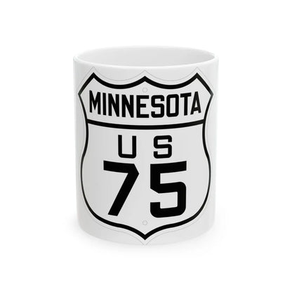 US 75 Minnesota 1926 (Minnesota) (Road Sign) White Coffee Mug 11oz - Go Mug Yourself