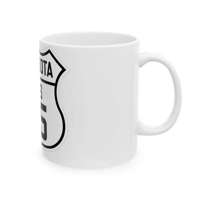 US 75 Minnesota 1926 (Minnesota) (Road Sign) White Coffee Mug - Go Mug Yourself