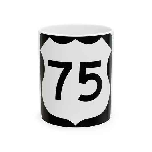 US 75 MN 1961 (Minnesota) (Road Sign) White Coffee Mug 11oz - Go Mug Yourself