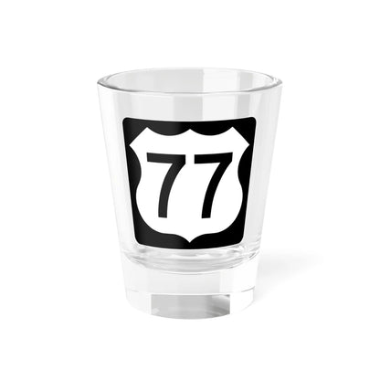 US 77 IA (Iowa) (Road Sign) Shot Glass 1.5oz 1.5oz - Go Mug Yourself
