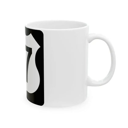 US 77 IA (Iowa) (Road Sign) White Coffee Mug - Go Mug Yourself