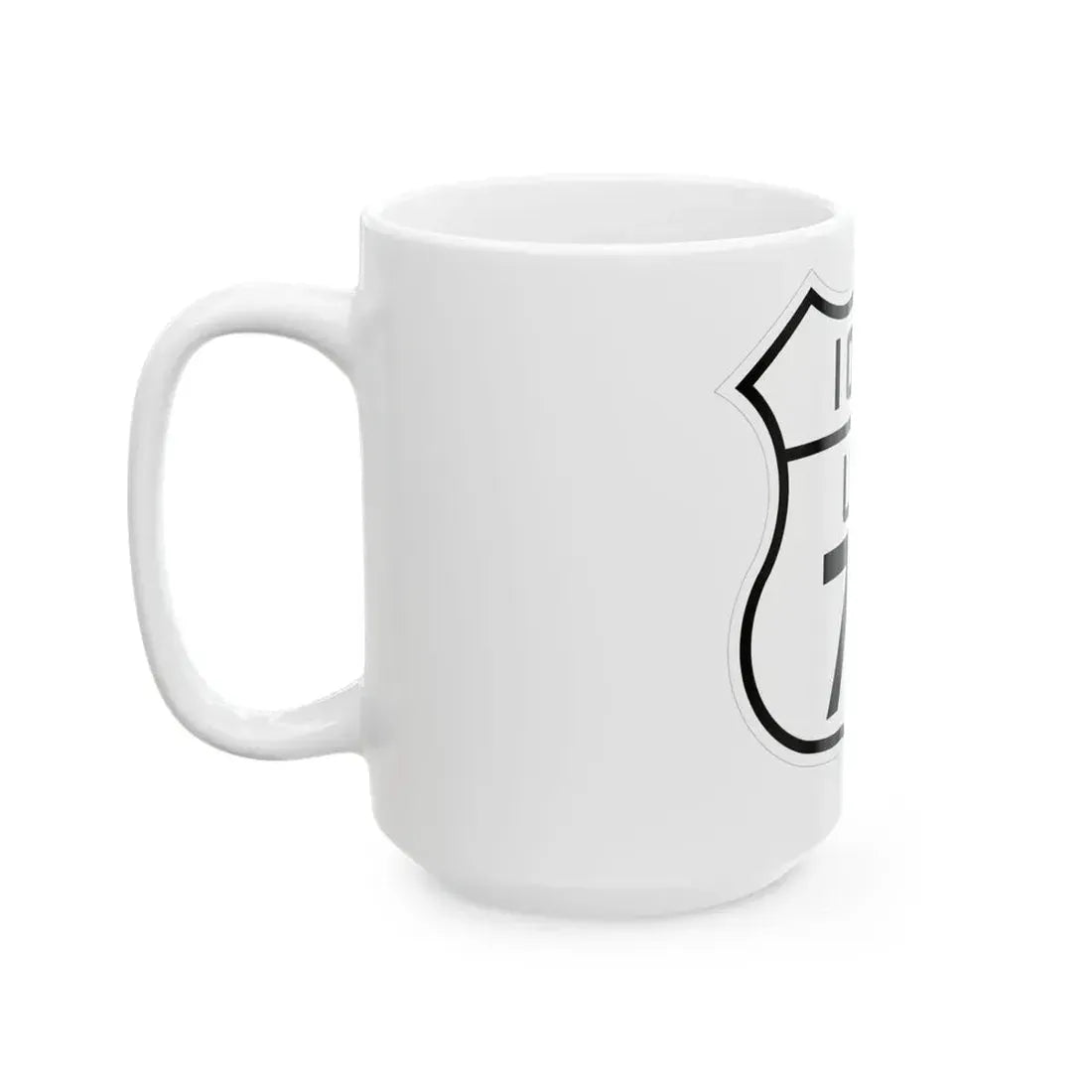 US 77 Iowa 1926 (Iowa) (Road Sign) White Coffee Mug - Go Mug Yourself