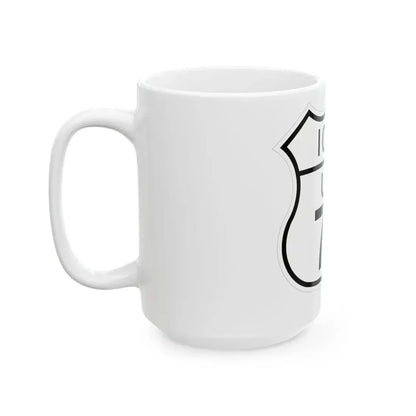 US 77 Iowa 1948 (Iowa) (Road Sign) White Coffee Mug - Go Mug Yourself
