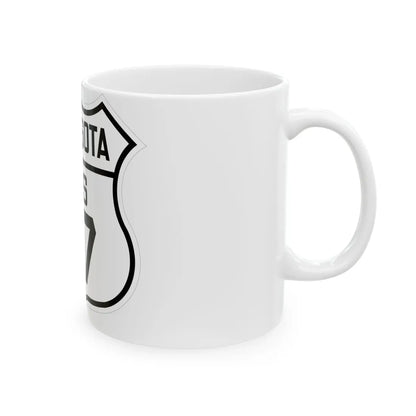 US 77 Minnesota 1926 (Minnesota) (Road Sign) White Coffee Mug - Go Mug Yourself