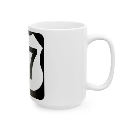 US 77-Q (Texas) (Road Sign) White Coffee Mug - Go Mug Yourself