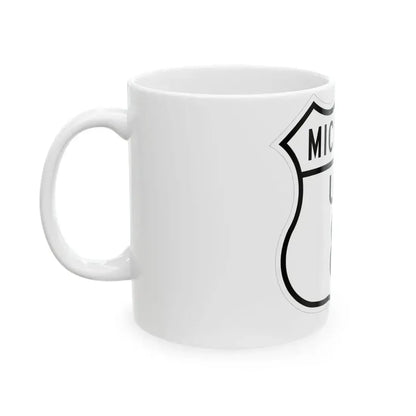 US 8 Michigan 1948 (Michigan) (Road Sign) White Coffee Mug - Go Mug Yourself