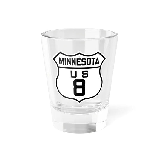 US 8 Minnesota 1926 (Minnesota) (Road Sign) Shot Glass 1.5oz 1.5oz - Go Mug Yourself