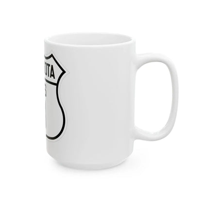 US 8 Minnesota 1926 (Minnesota) (Road Sign) White Coffee Mug - Go Mug Yourself