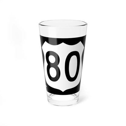 US 80 1963 AZ (Arizona) (Road Sign) Pint Glass 16oz 16oz - Go Mug Yourself