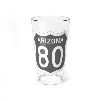 US 80 Arizona 1956 (Arizona) (Road Sign) Pint Glass 16oz 16oz - Go Mug Yourself