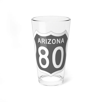 US 80 Arizona 1956 (Arizona) (Road Sign) Pint Glss 16oz 16oz - Go Mug Yourself