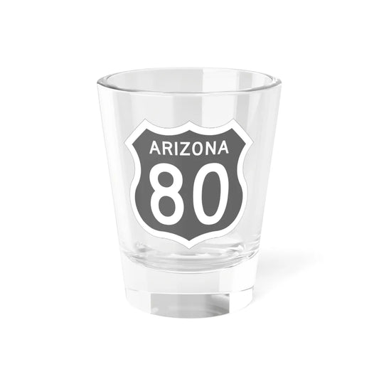 US 80 Arizona 1956 (Arizona) (Road Sign) Shot Glass 1.5oz 1.5oz - Go Mug Yourself