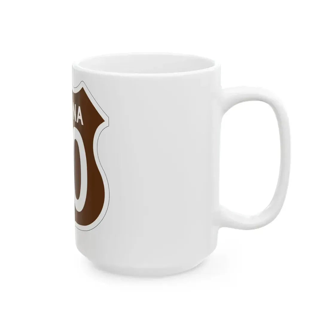 US 80 Arizona 1956 East (Arizona) (Road Sign) White Coffee Mug - Go Mug Yourself