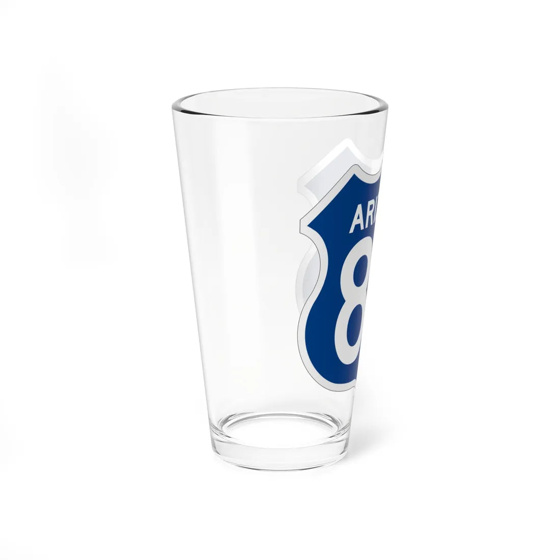 US 80 Arizona 1956 West (Arizona) (Road Sign) Pint Glass 16oz - Go Mug Yourself