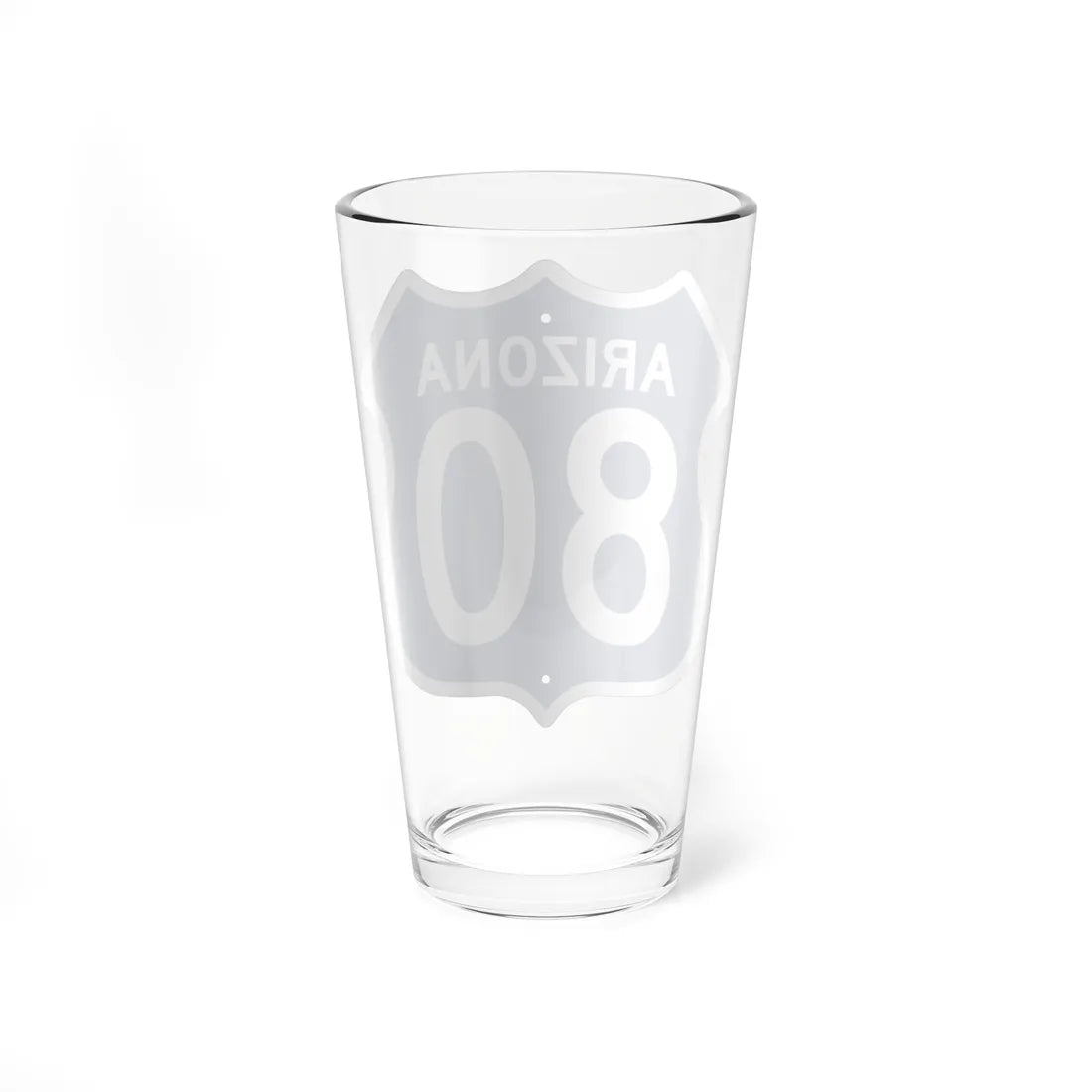 US 80 Arizona 1956 West (Arizona) (Road Sign) Pint Glass 16oz - Go Mug Yourself