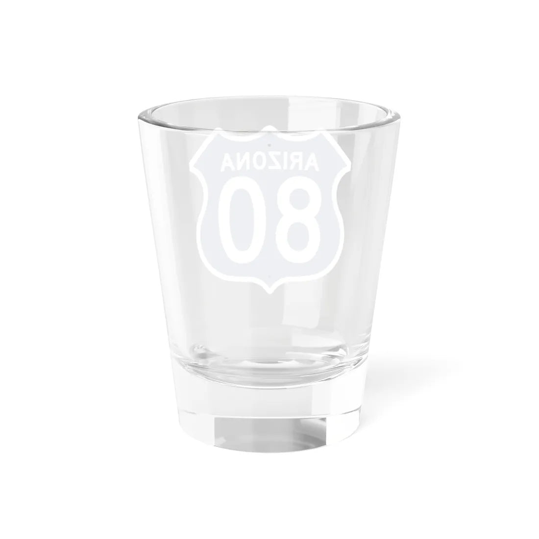 US 80 Arizona 1956 West (Arizona) (Road Sign) Shot Glass 1.5oz - Go Mug Yourself