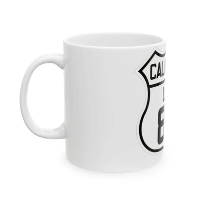 US 80 California 1926 (California) (Road Sign) White Coffee Mug - Go Mug Yourself