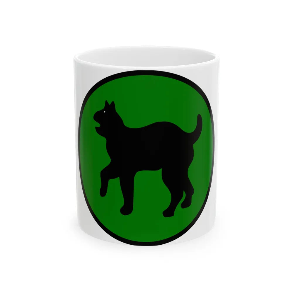 US 81st Infantry Division SSI (U.S. Army) White Coffee Mug-11oz-Go Mug Yourself