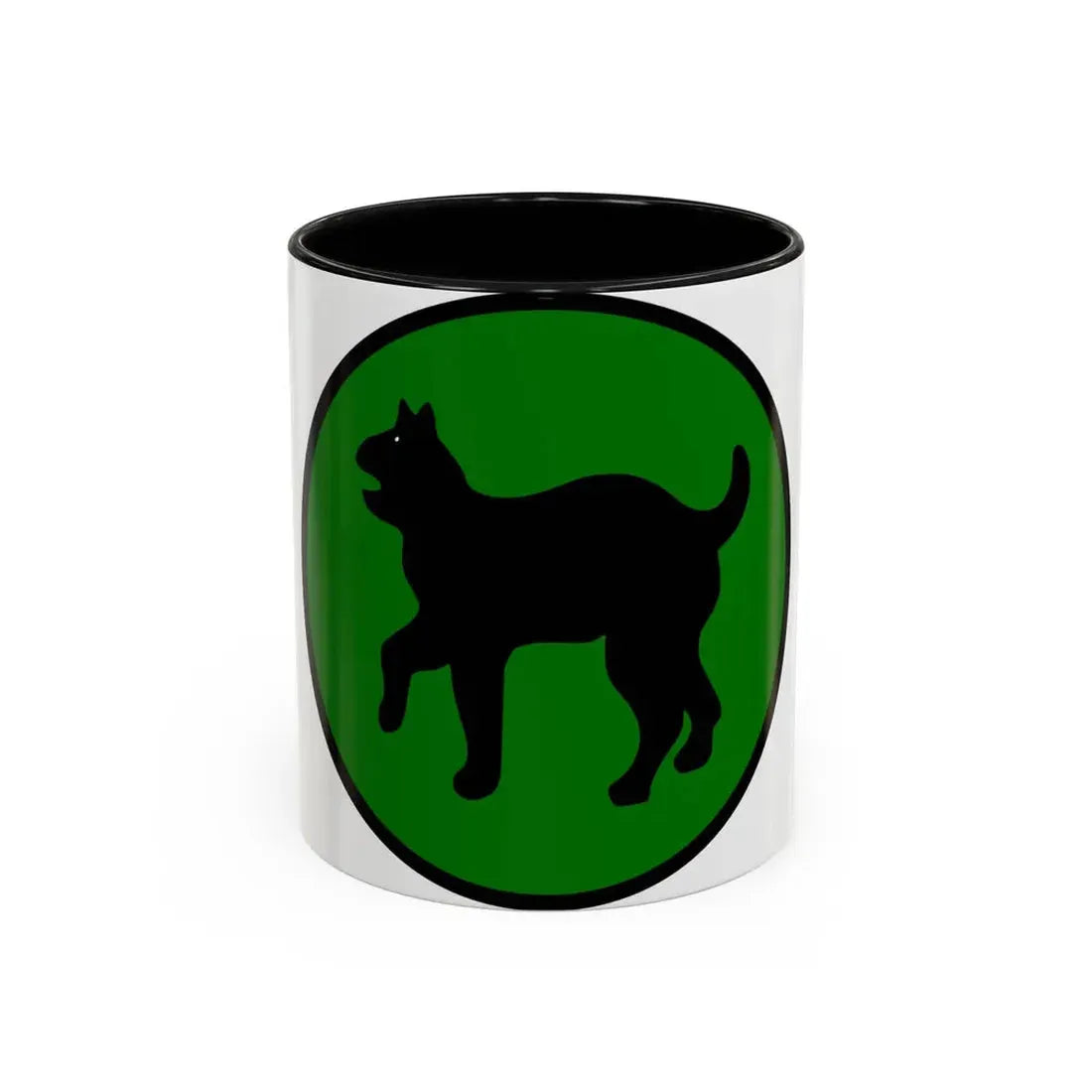 US 81st Infantry Division SSI (U.S. Army) Accent Coffee Mug 11oz Black - Go Mug Yourself