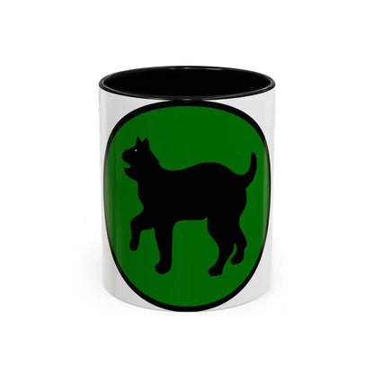 US 81st Infantry Division SSI (U.S. Army) Accent Coffee Mug 11oz Black - Go Mug Yourself