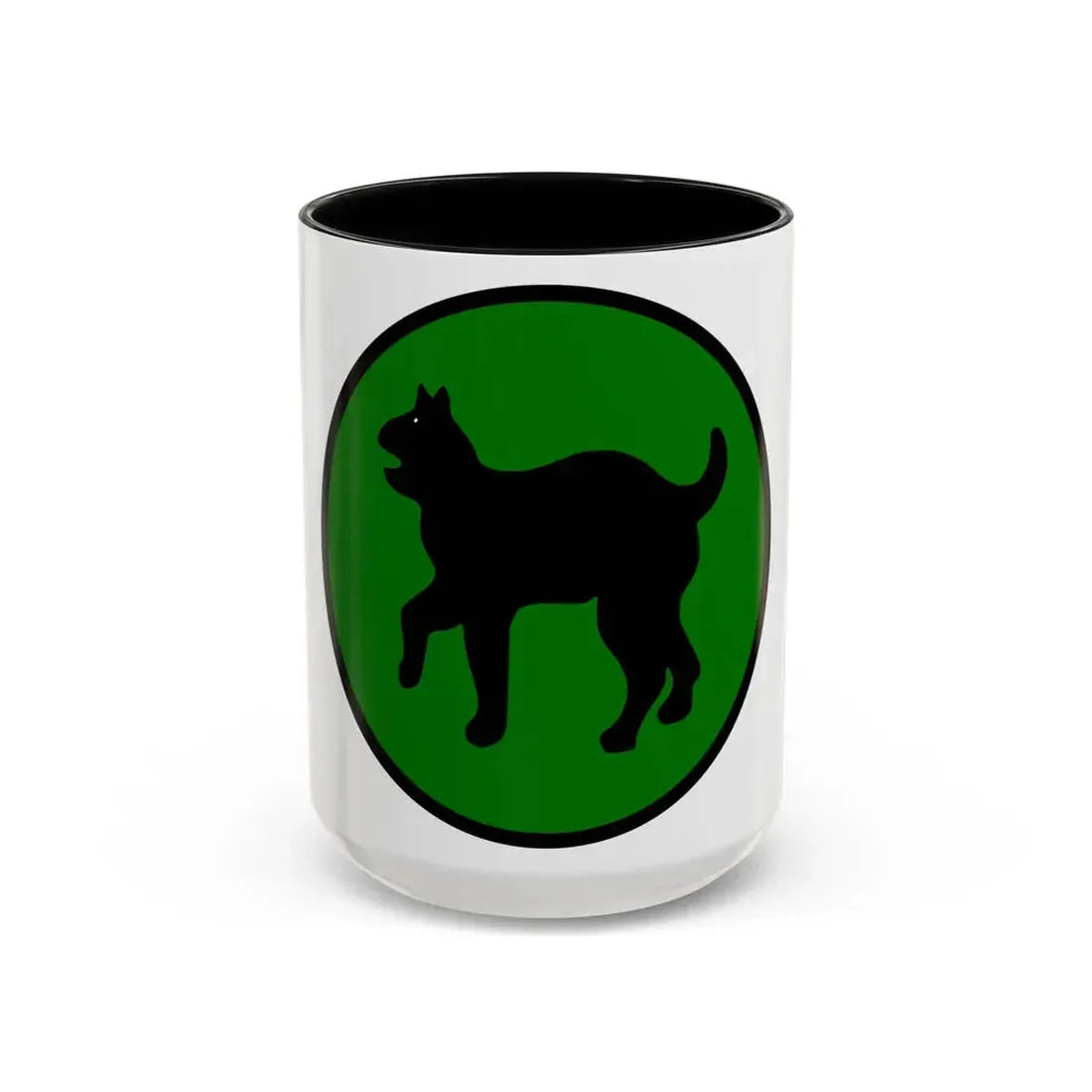 US 81st Infantry Division SSI (U.S. Army) Accent Coffee Mug 15oz Black - Go Mug Yourself