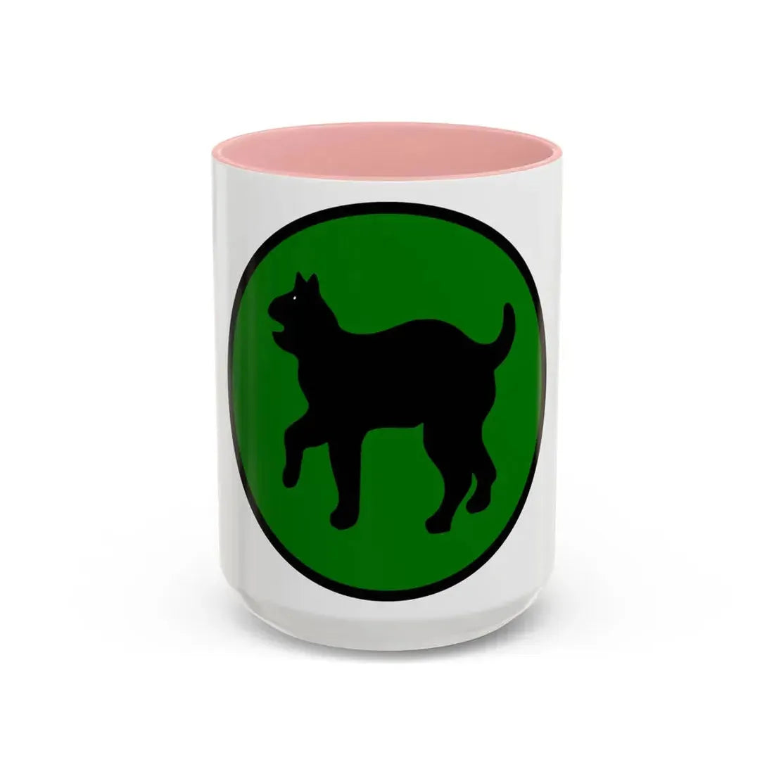 US 81st Infantry Division SSI (U.S. Army) Accent Coffee Mug 15oz Pink - Go Mug Yourself