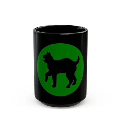 US 81st Infantry Division SSI (U.S. Army) Black Coffee Mug 15oz - Go Mug Yourself