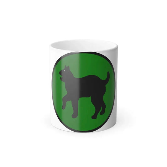 US 81st Infantry Division SSI (U.S. Army) Color Changing Coffee Mug 11oz - Go Mug Yourself